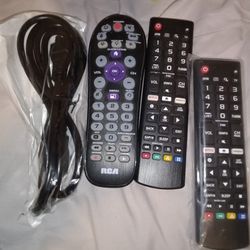 3 universal remotes 1 New cord