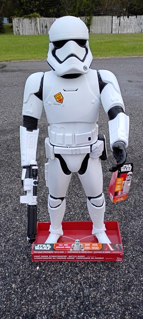 Star Wars First Order Storm Trooper 48" battle buddy motion activated figure
