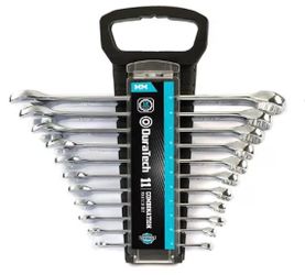 DURATECH Combination Wrench Set, Metric, 11-Piece, 8-19mm