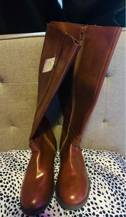 New Long Brown Boots Size 11