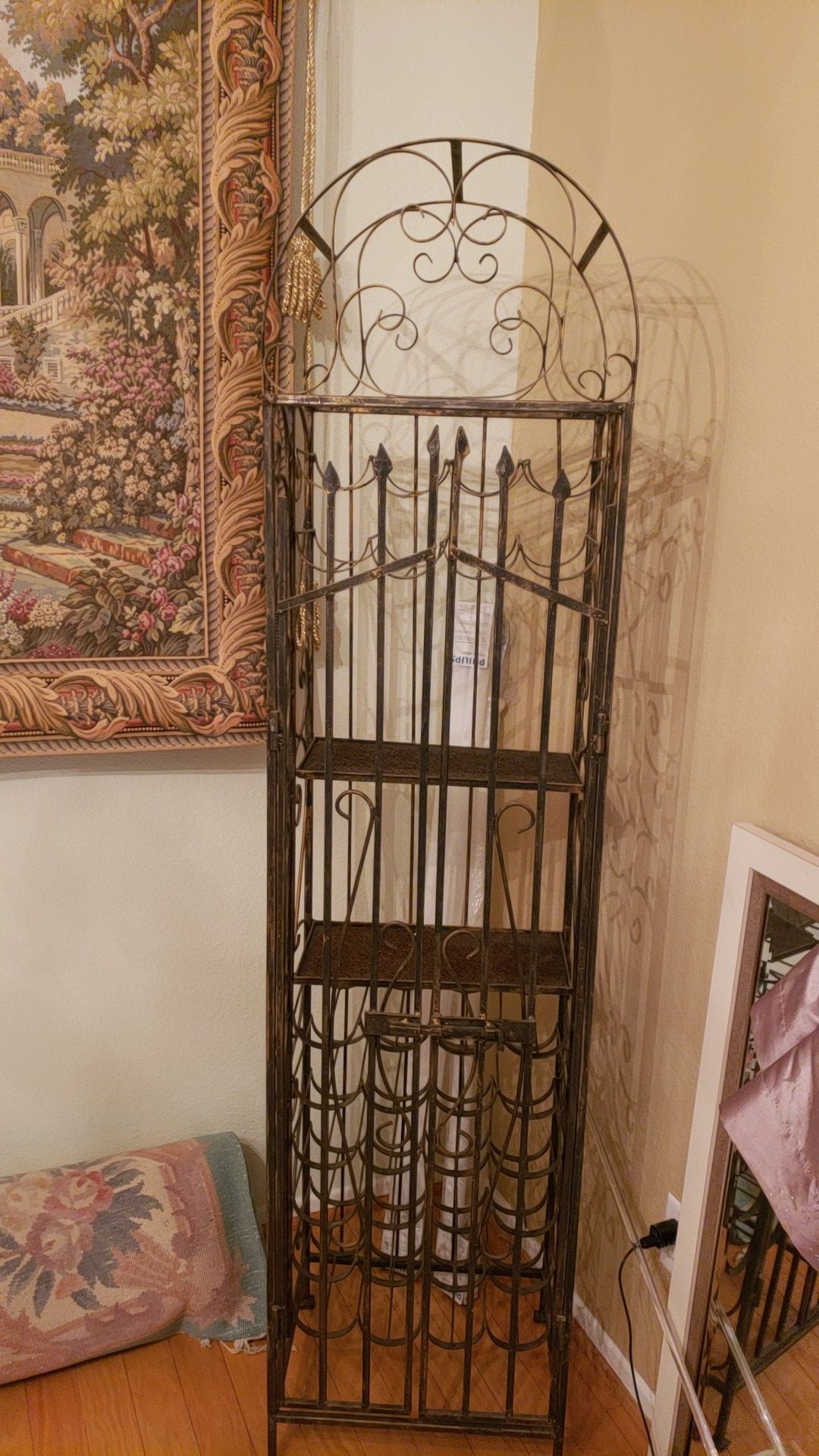 Wrought Iron Wine rack
