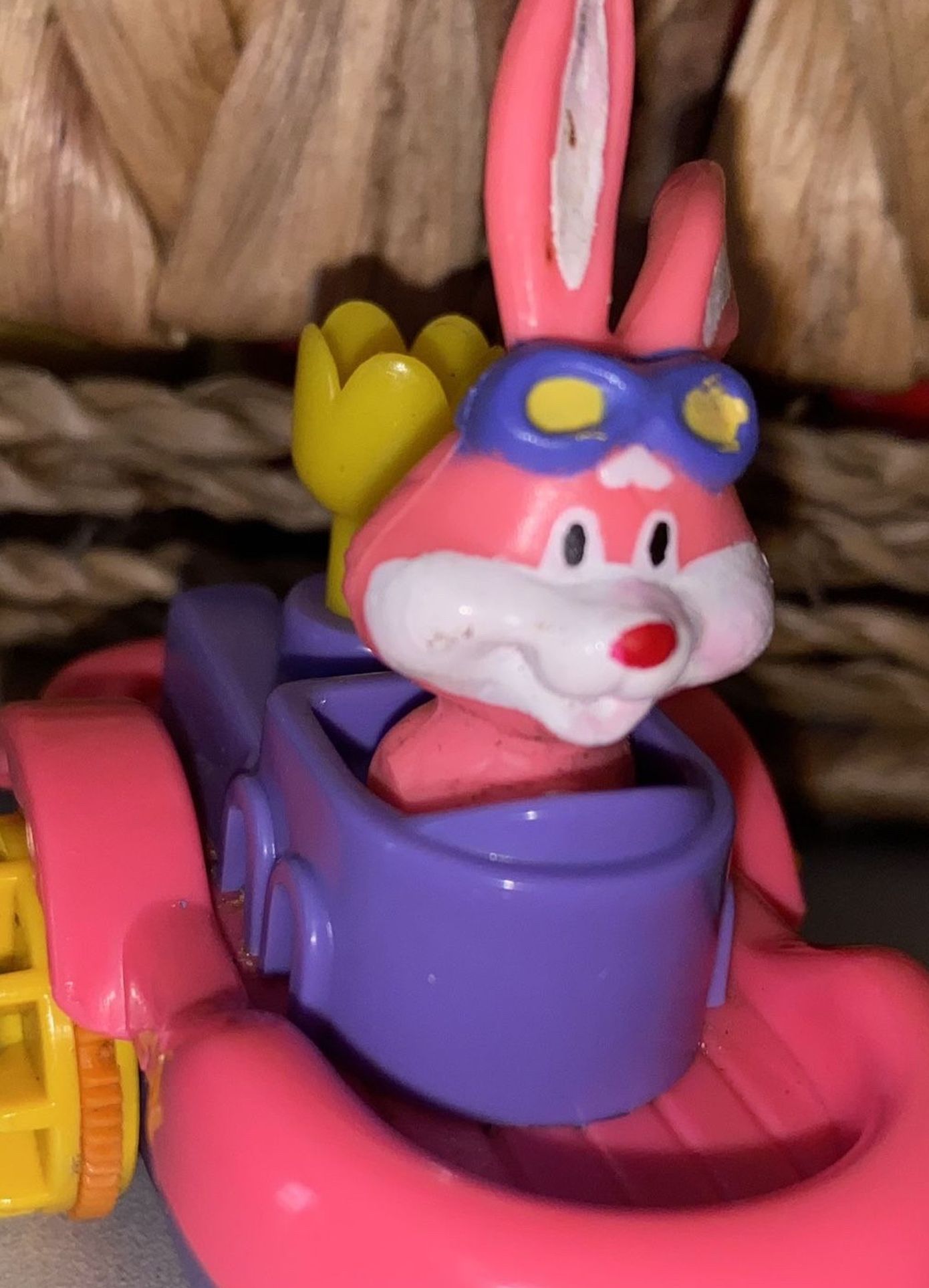 Pink Bunny Kids Colorful toy 2.5”L
