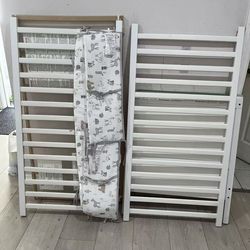 ikea baby crib bed  with bedside  sundvik  50$