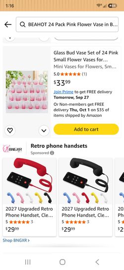 New BEAHOT glass bud vase set includes 24 small flower vases.
