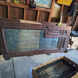 Vintage Stained Glass Doors