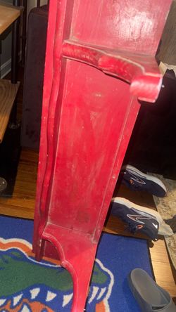 Red Wooden Shelf