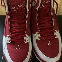 Jordan Ol School III Size 9.5 Red And White