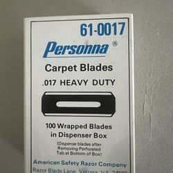 Personna Carpet Blades .017  (100)