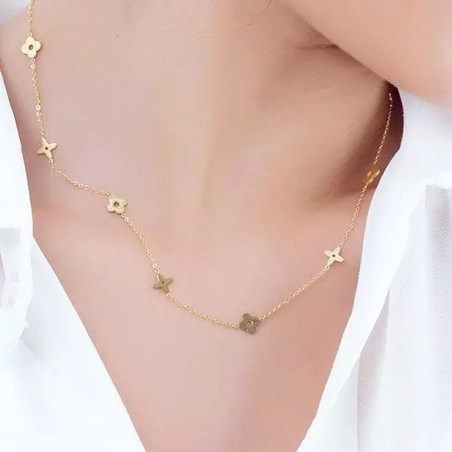 18k Gold Plated Stainless Stell Necklace 