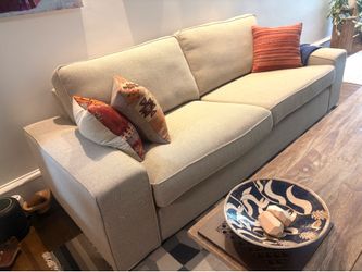 IKEA KIVIK 3-Seat Sofa — Like New Condition + Unopened Extra Cover