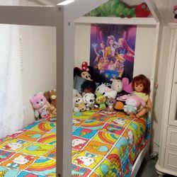 Twin House Bed Frame 