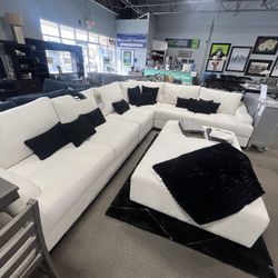 Amazing White Sectional $3999🤍❕