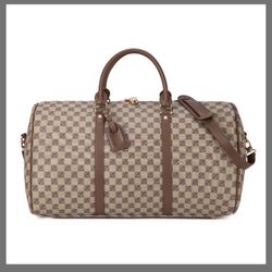 Travel Duffel Bag For Men Large Overnight Weekender Bag Leather Carry On Traveling Tote Bag Gym Sport Duffle Bags For Airplane Holiday Trip (Large, Fl