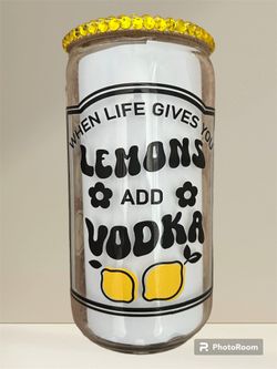 When Life Gives You Lemon Glass Cup