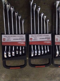 Hyper tough 6-piece combination wrench set
