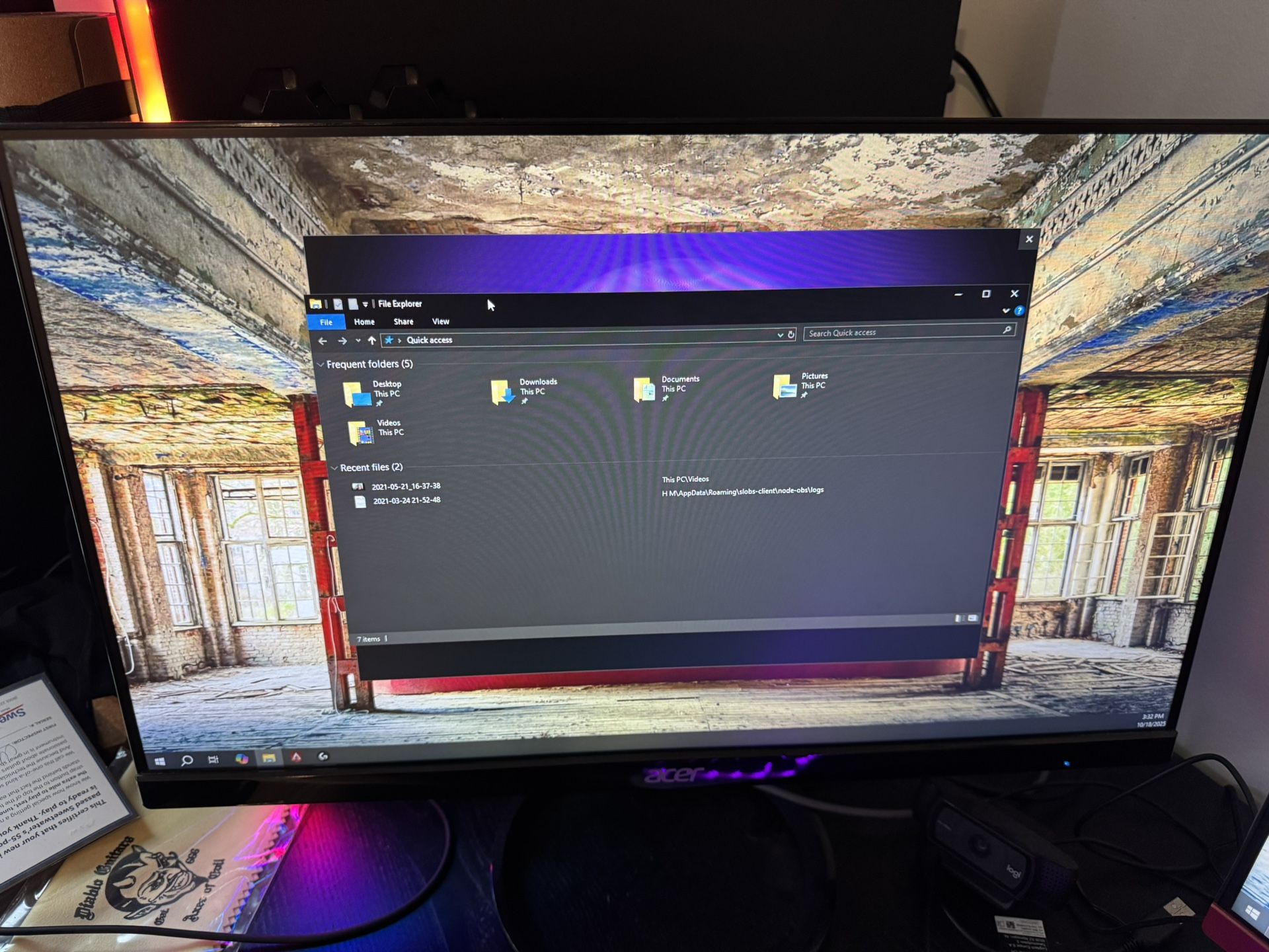 Acer R240HY 23.8 inch monitor