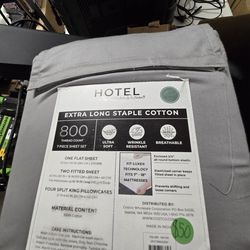 Hotel Signature Sateen Split King 7 Piece Sheet Set