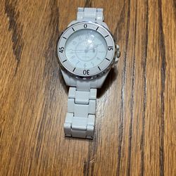 Ladies Geneva Watch, White