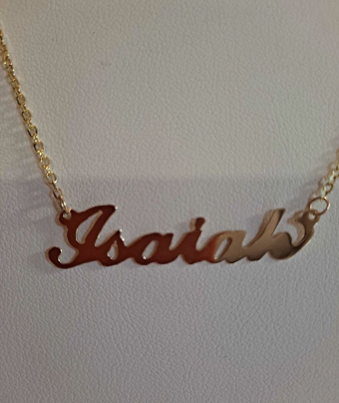 14k Cadenas Personalizadas / Custom Name Necklace  Shoes