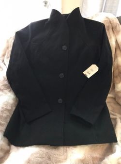 Faded Glory Brand New Black Peacoat
