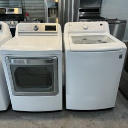 🔥 LG TOP LOAD WASHER & DRYER SET 🔥