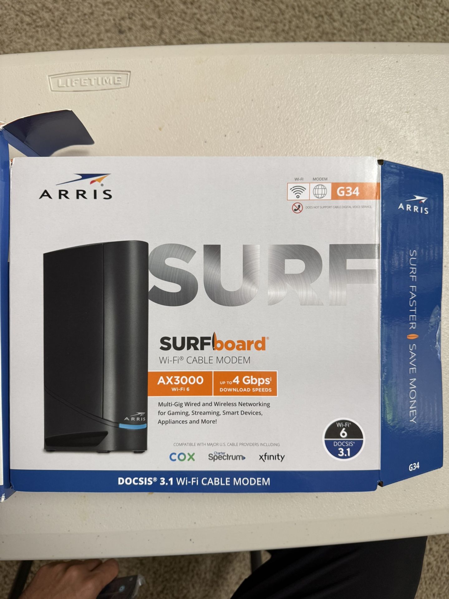 Arris Surfboard Wi-fi Cable Modem Ax3000