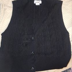 Black  Vest Size M