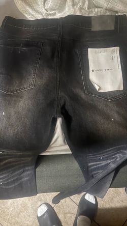 purple jeans