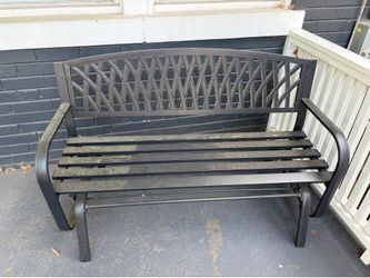 Outdoor Metal Patio Glider Bench