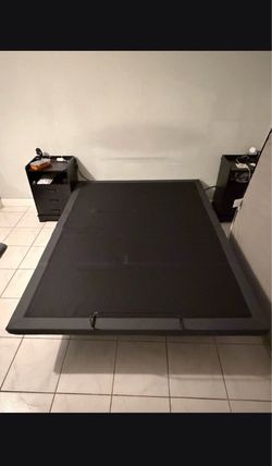 Dark Gray Remote Controlled Adjusted Bed Frame