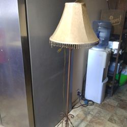 Vintage Lamp Metal Stand
