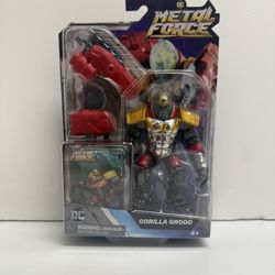 DC COMIC METAL FORCE GORILLA GRODD 4” Action Figure NEW in Sealed Package RARE