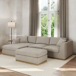 Henredon Caley Reversible Sofa Chaise with Ottoman- Costco #1861812 - Retail $1,799 - FREE DELIVERY
