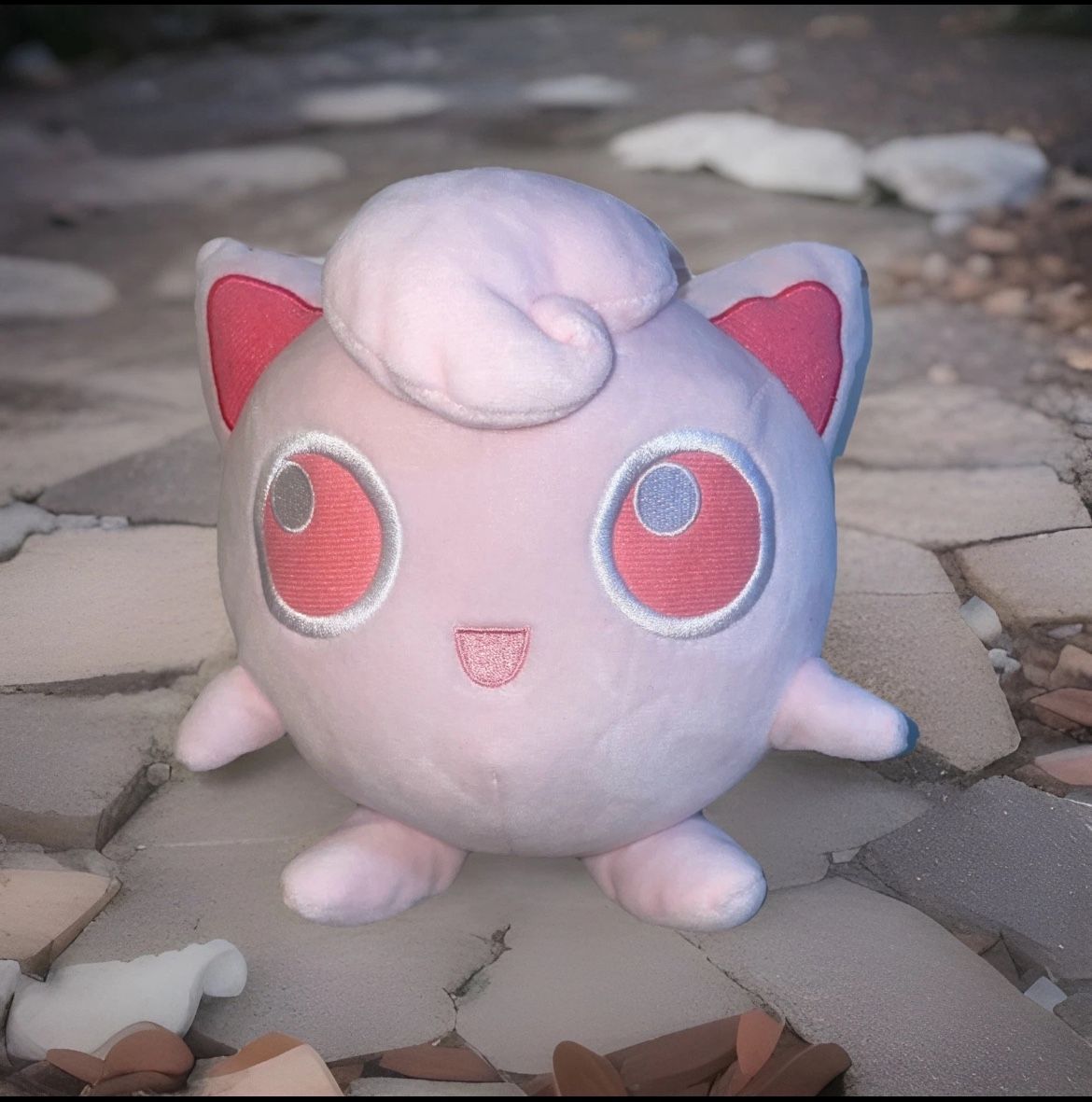 Limited Edition Pokemon ALL PINK 7”Jigglypuff Plush 2021 Monochromatic..(#20)