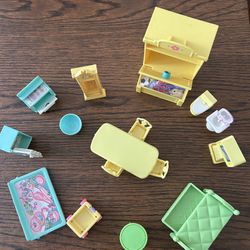 Lot Of 15+ PCs Vintage Doll Furniture