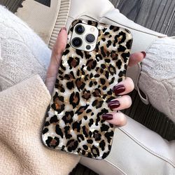 Sparkly Animal Leopard Print Pattern Case Compatible With iPhone 13 Pro Max 6.7