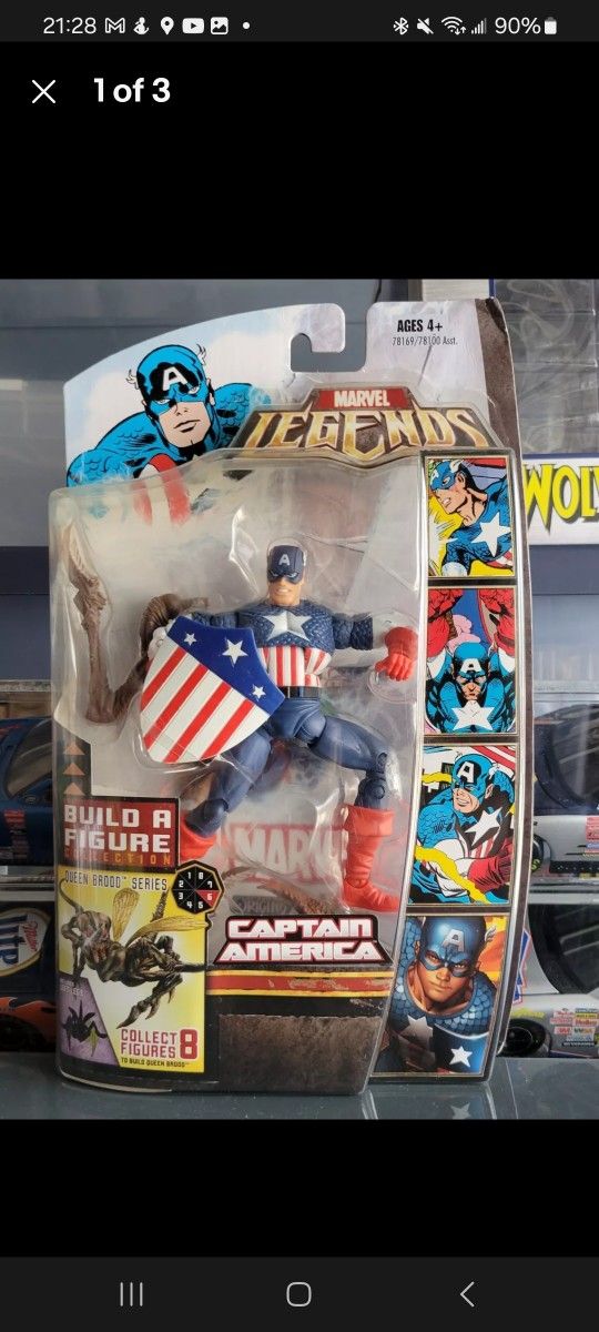 2007 Marvel Legends CAPTAIN AMERICA Action Figure QUEEN BROOD BAF