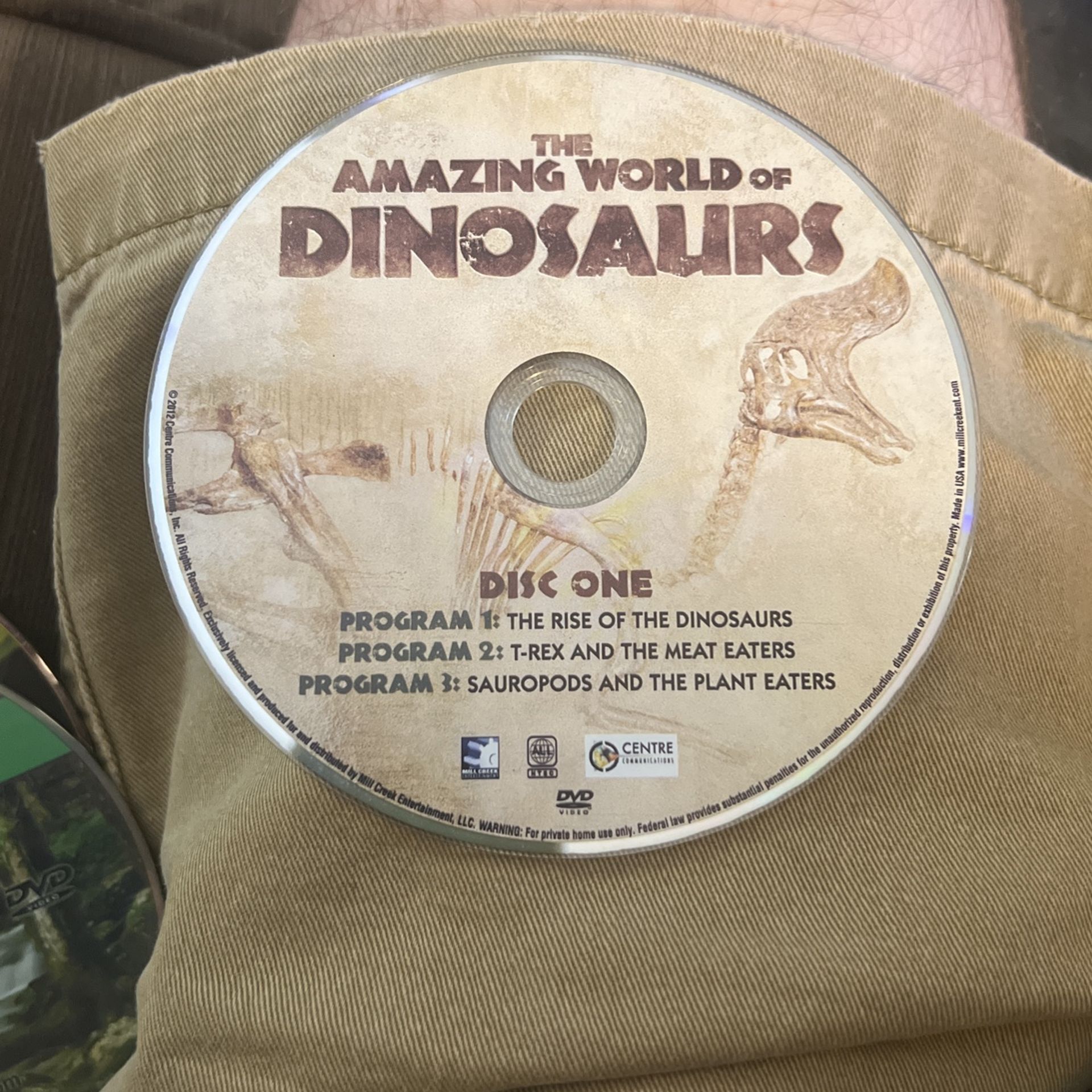 The Amazing World Of Dinosaurs Disc One and Disc Two, Cascades and Tropical Rainforest