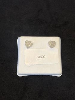 Natural Diamond Earring 14 k 🤍