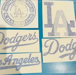 LA Dodgers Oracal 651Decal Stickers - various sizes - colors - styles - MLB