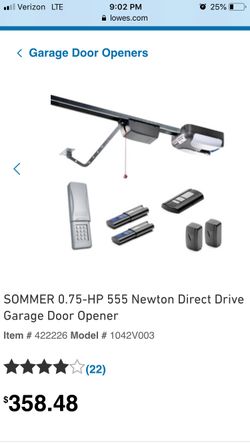 Brand new Garage door opener - SOMMER Direct Drive