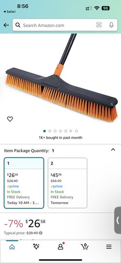 CLEAN HOME 24" Push Broom Brush