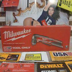 NEW MILWAUKEE M12 RIGHT ANGLE DRILL 