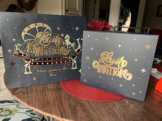 BRAND NEW Louis Vuitton PARIS BLUE MAISON FONDÉE PURSE BOX & BAG EMPTY