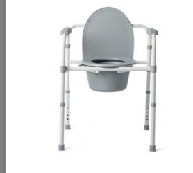 Medline Steel Bedside Commode