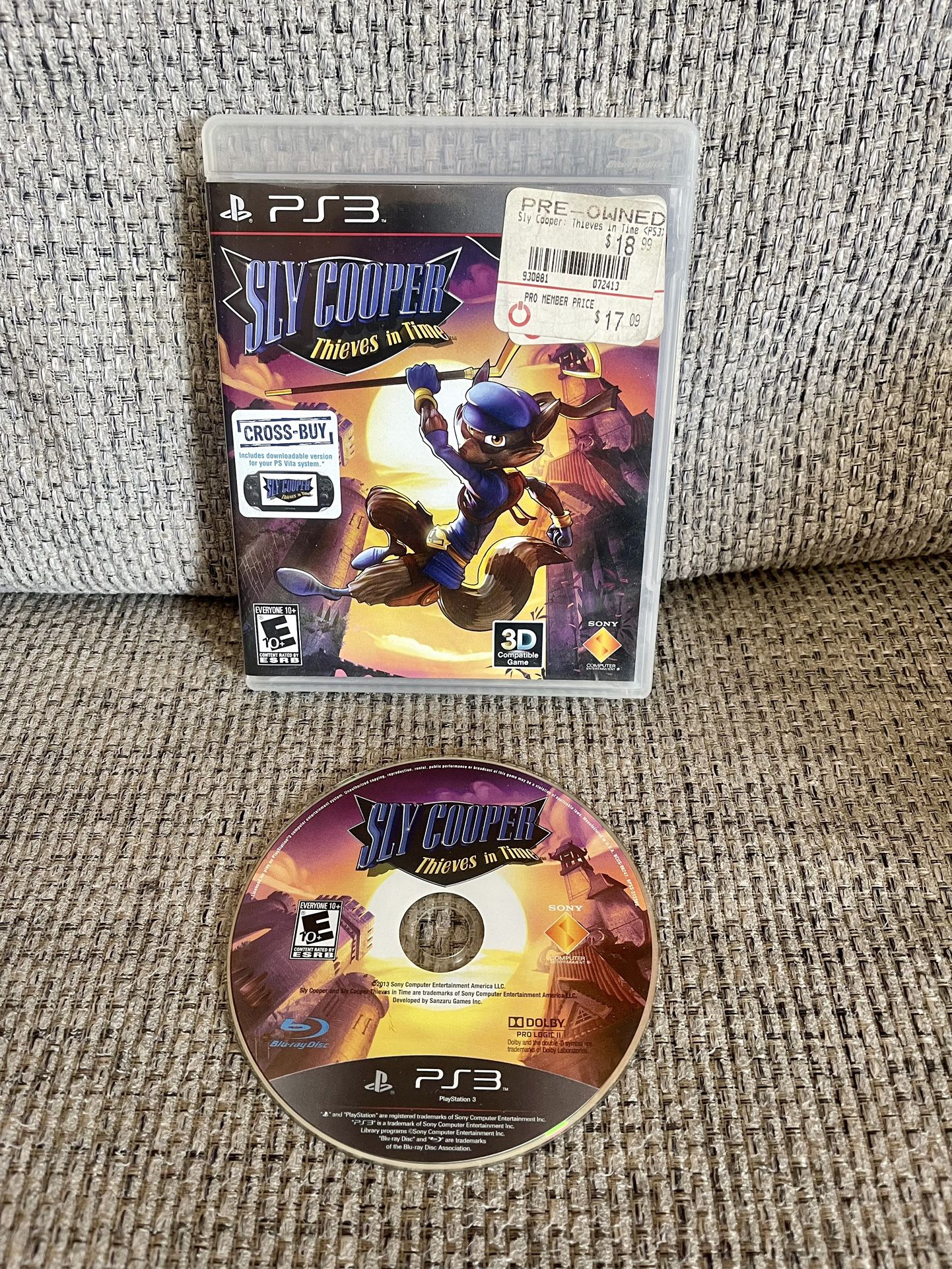 Sly Cooper: Thieves in Time (Sony PlayStation 3, 2013) PS3