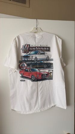 Men’s White Size L Special Edition Mustang Shirt