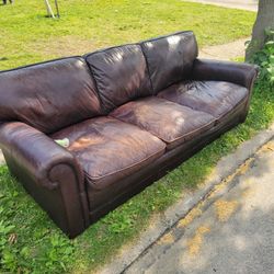 Free Leather Couch.  