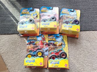 Hot Wheels Monster Trucks SpongeBob SquarePants 5-Pack Set