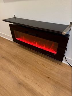 Electric Wall Fireplace Heater